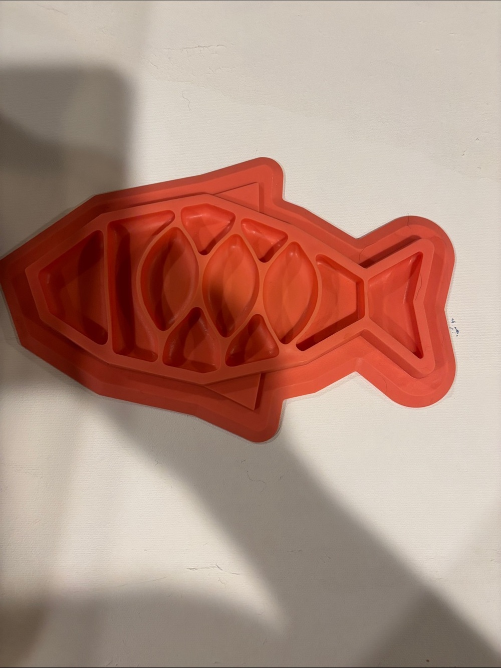 Red Fish-Shaped Silicone Pet Food Mold - Brand: